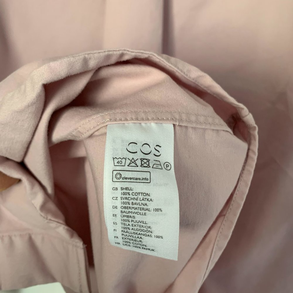 COS Mens Cotton Pink Shirt - Picture 7 of 8